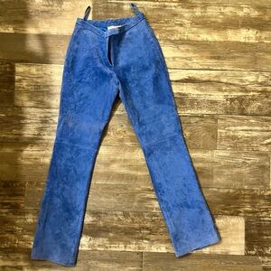 Women’s blue crush vintage leather pants